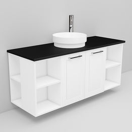 Allaskaappi ja Peak-allas Noro Flexline 151 1200 mm musta taso eri värejä