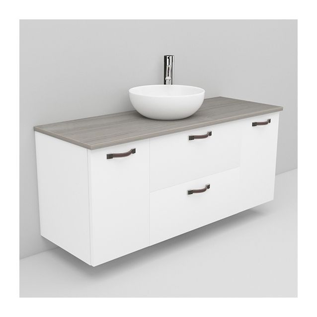 Allaskaappi marmoritasolla ja malja-allas Coast Noro Flexline 157.1 1200 valkoinen