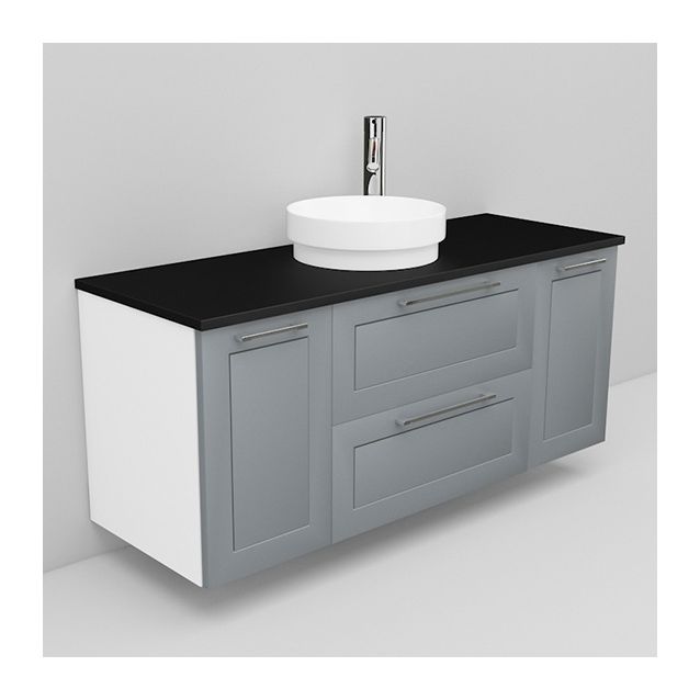 Allaskaappi ja Peak-allas Noro Flexline 159 1200 mm musta taso eri värejä