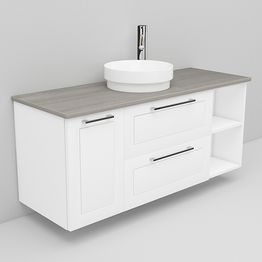 Allaskaappi ja Peak-allas Noro Flexline 164 1200 mm marmoritaso eri värejä