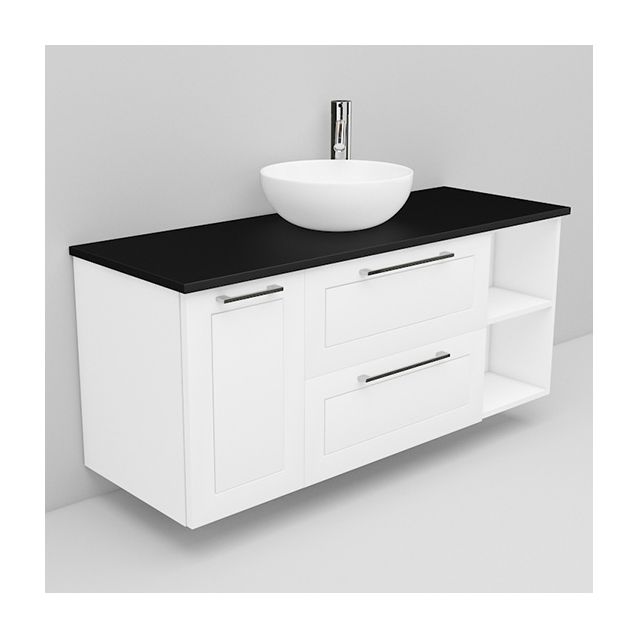 Allaskaappi ja Coast-allas Noro Flexline 168 1200 mm musta taso eri värejä