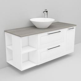 Allaskaappi ja Loop-allas Noro Flexline 171 1200 mm marmoritaso eri värejä