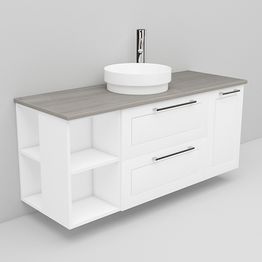 Allaskaappi ja Peak-allas Noro Flexline 172 1200 mm marmoritaso eri värejä