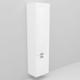 Korkea kaappi Noro Flexline 220-221 420x1650x298 mm valkoinen kehysovi