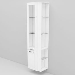 Korkea kaappi Noro Flexline 224.2 300 mm valkoinen raami