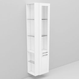 Korkea kaappi Noro Flexline 225.2 300 mm valkoinen raami