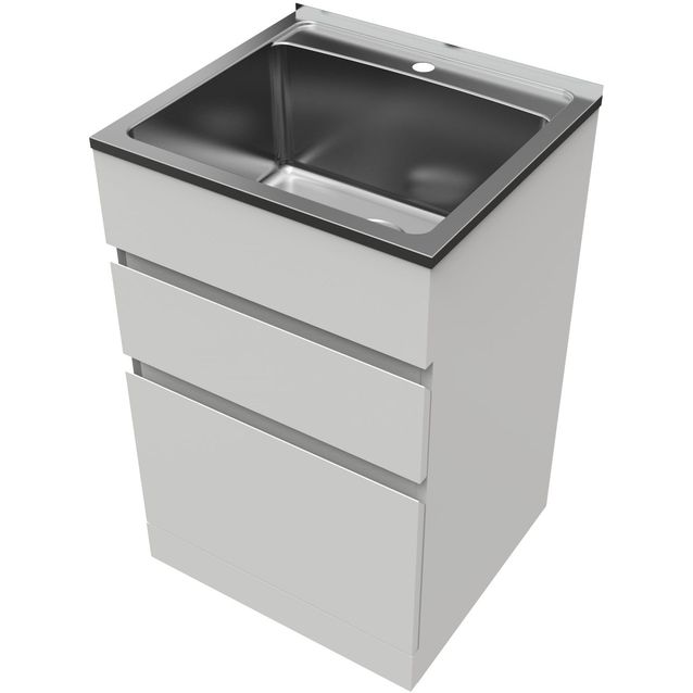 Allaskaappi Nordic Tech NTB 5 560x880x520 mm valkoinen/ruostumaton teräs