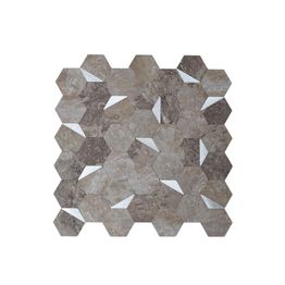 Sisustuslevy Nordih Warm Stone Hexa, 4x295x294mm