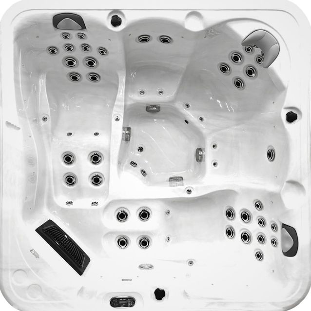 Ulkoporeallas Aresso Prato, 5 hlöä, 58 suutinta, harmaa/valkoinen