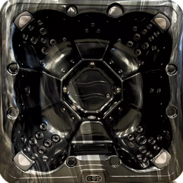 Ulkoporeallas Aresso Pizzo, 7 hlöä, 55 suutinta, harmaa/musta