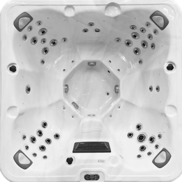 Ulkoporeallas Aresso Pizzo, 7 hlöä, 55 suutinta, harmaa/valkoinen