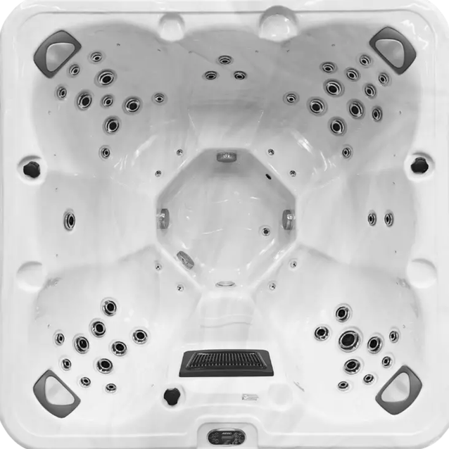 Ulkoporeallas Aresso Pizzo, 7 hlöä, 55 suutinta, harmaa/valkoinen