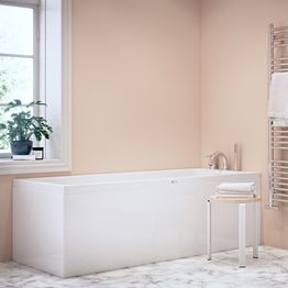 Kylpyamme Nordhem Saltholmen Standard 1700-1900x700-900mm eri kokoja valkoinen symmetrinen