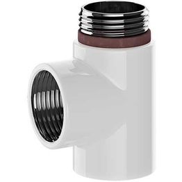 T-liitäntä pyyhekuivaimeen Nordhem, G15, valkoinen