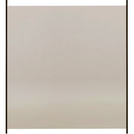 Lasipaneeli alumiinitolpille Hortus, 100 x 95 cm, musta lasi