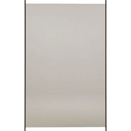 Lasipaneeli alumiinitolpille Hortus, 150 x 95 cm, musta lasi