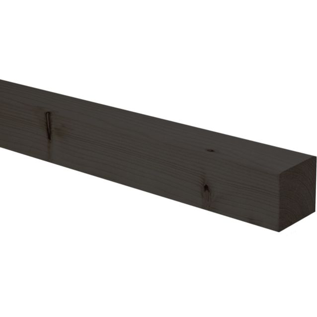 Tolppa musta maalattu 90 x 90 x 2400 mm NTR-A