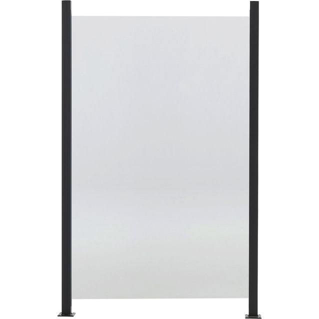 Lasipaneeliaitasetti Hortus, kirkas lasi 100x150cm, 6 moduulia (6 paneelia ja 7 tolppaa 158cm)