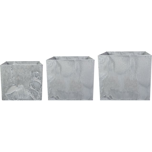 Neliöruukku art stone, Maud 270x330x370 mm muovi, eri värejä