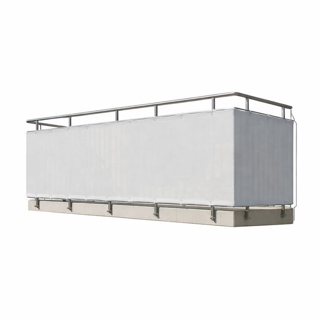 Parvekesuoja Hortus, 0,8x10 m harmaa polyesteri