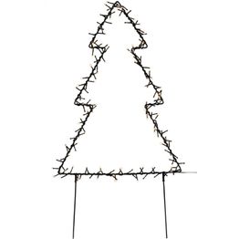 Metallinen joulukuusi Nordic Winter 75cm LED-valoilla