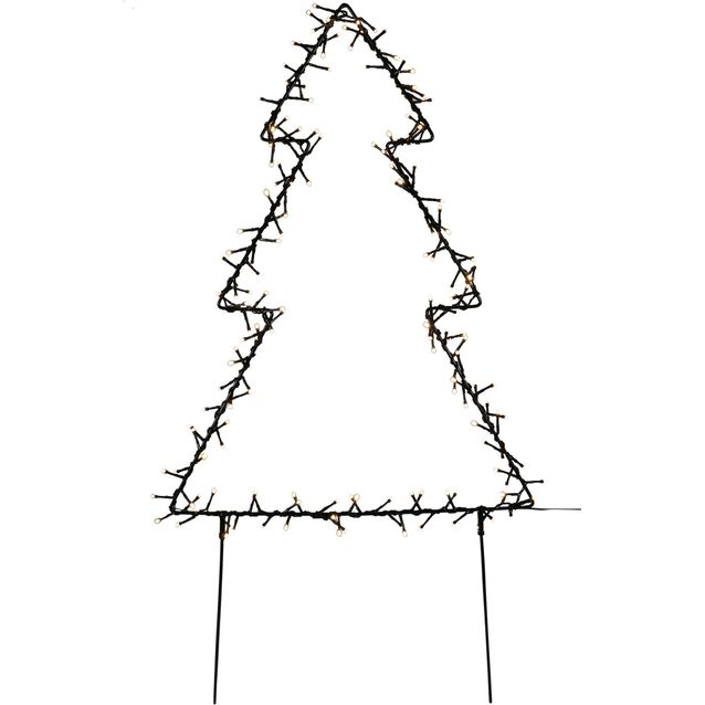 Metallinen joulukuusi Nordic Winter 75cm LED-valoilla