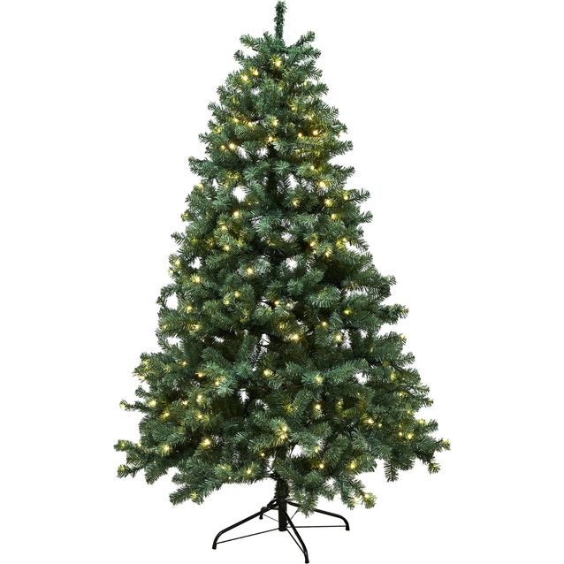Tekojoulukuusi Nordic Winter Aske 210cm PVC LED-valoilla