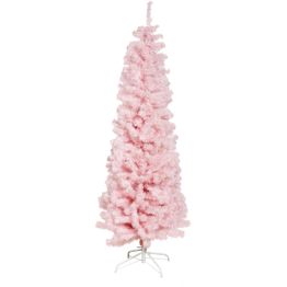 Tekojoulukuusi Nordic Winter Bling 180cm kapea PVC vaaleanpunainen
