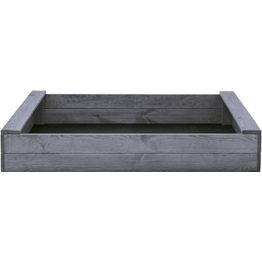 Hiekkalaatikko, pohjamaalattu harmaa NORDIC PLAY, Slim 120 x 120 cm 