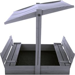 Katto hiekkalaatikolle, säädettävä, pohjamaalattu harmaa NORDIC PLAY