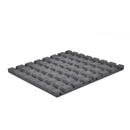 Kumilaatta  500 x 500 x 30 mm musta NORDIC PLAY