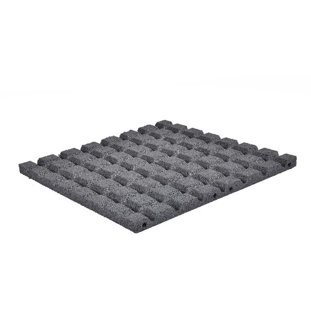 Kumilaatta  500 x 500 x 30 mm musta NORDIC PLAY