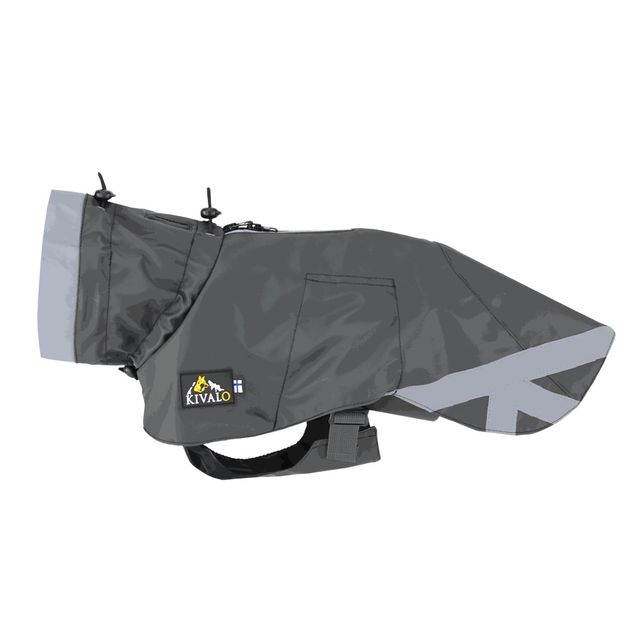 Koiran sadetakki Kivalo Niva , eri kokoja ja värejä