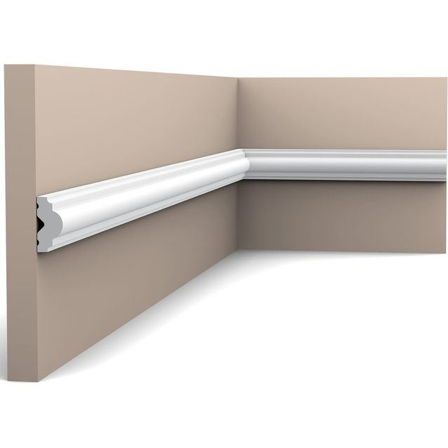 Seinälista Orac Decor PX103 12x25x2000 mm polystyreeni valkoinen