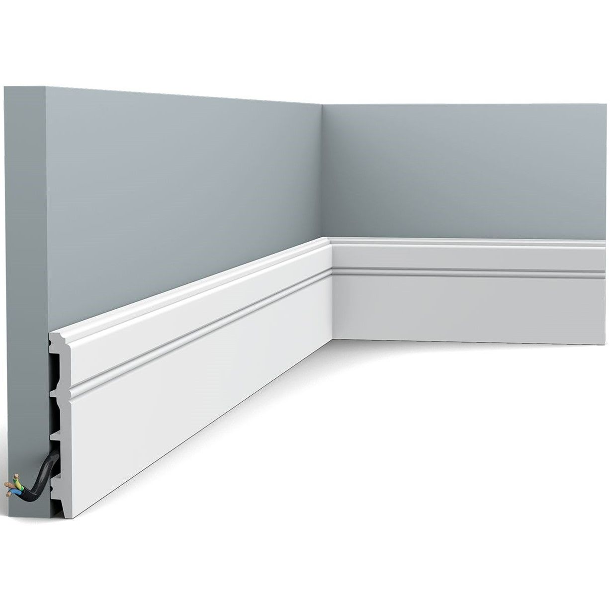 Jalkalista Orac Decor SX105 13x108x2000 mm polystyreeni valkoinen