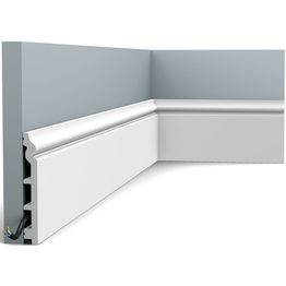 Jalkalista Orac Decor SX118 18x138x2000 mm polystyreeni valkoinen