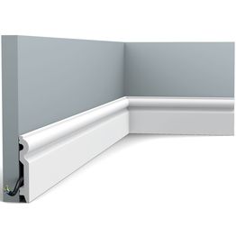 Jalkalista Orac Decor SX137 15x99x2000 mm polystyreeni valkoinen