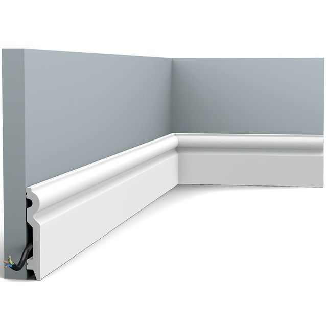 Jalkalista Orac Decor SX137 15x99x2000 mm polystyreeni valkoinen