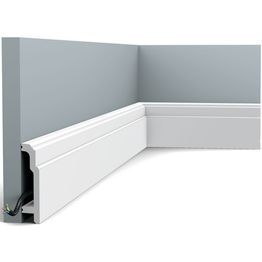 Jalkalista Orac Decor SX155 25x108x2000 mm polystyreeni valkoinen