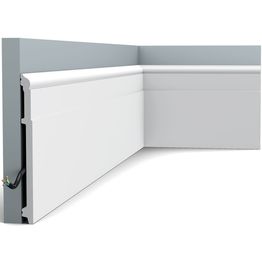 Jalkalista Orac Decor SX156 16x202x2000 mm polystyreeni valkoinen