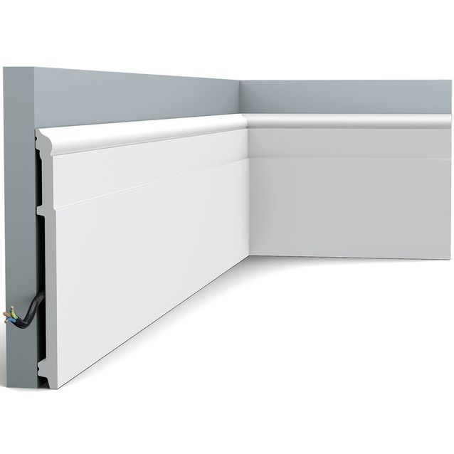 Jalkalista Orac Decor SX156 16x202x2000 mm polystyreeni valkoinen