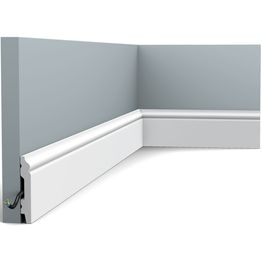 Jalkalista Orac Decor SX165 11x69x2000 mm polystyreeni valkoinen