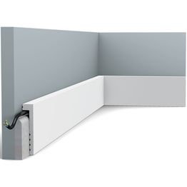 Peitejalkalista Orac Decor SX171 22x100x2000 mm polystyreeni valkoinen