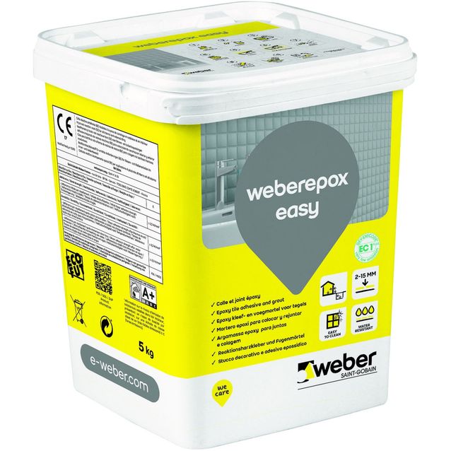 Epoksisaumalaasti Weber Epox Easy White 5 kg