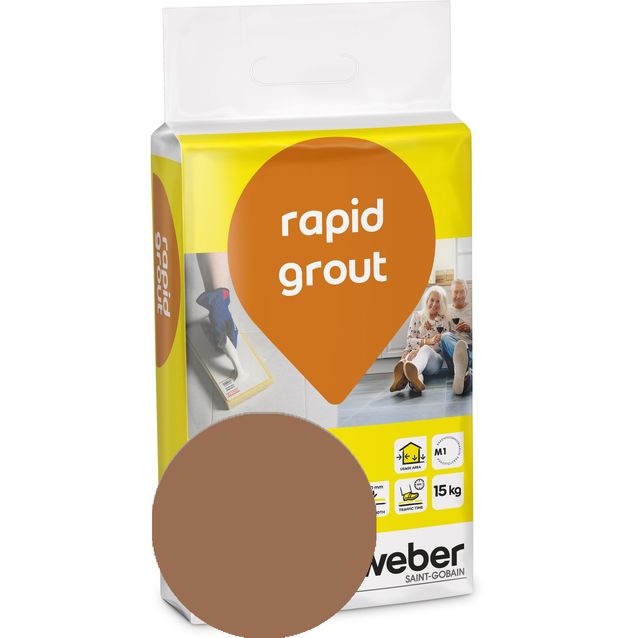 Saumalaasti Weber rapid grout 33 Tan 15 kg
