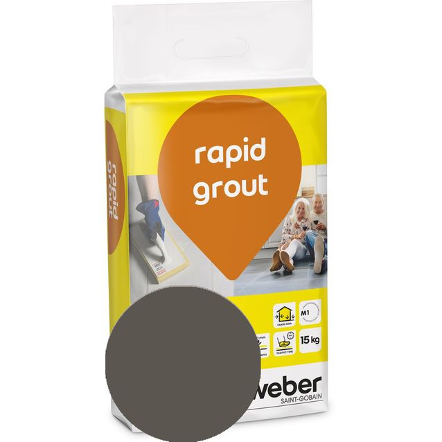 Saumalaasti Weber rapid grout 37 Chocolate 15 kg