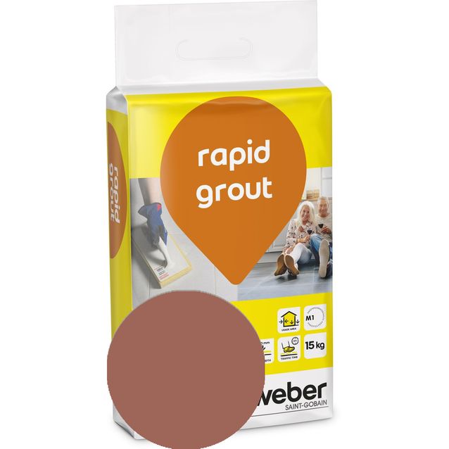 Saumalaasti Weber rapid grout 39 Brick 15 kg
