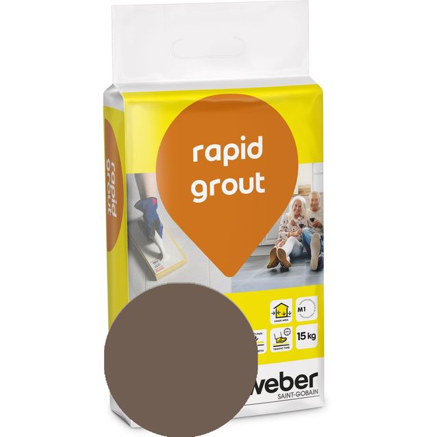 Saumalaasti Weber rapid grout 36 Mocca 15 kg