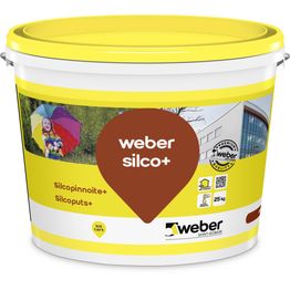 Silikonihartsipinnoite Weber Silcopinnoite+ 3 mm valkoinen 25 kg