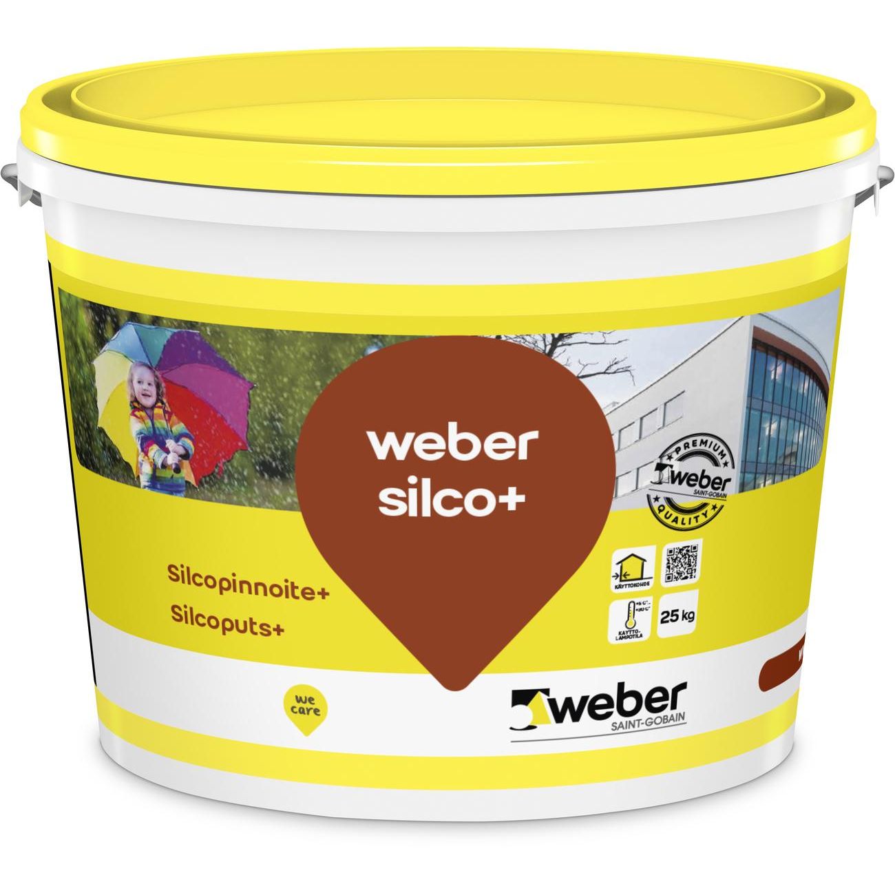 Silikonihartsipinnoite Weber Silcopinnoite+ 2 mm tilausväri 25 kg